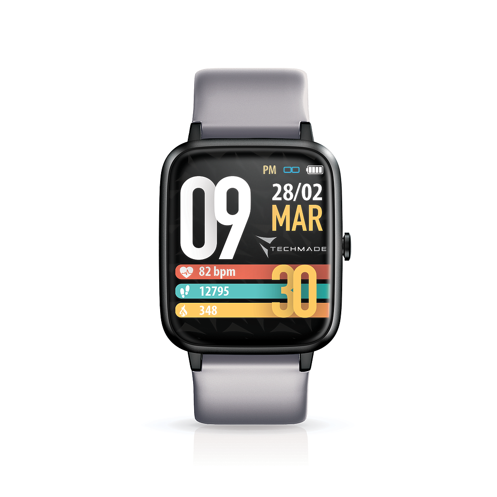 Techmade smartwatch Move GPS integrato grey TM-MOVE-GY