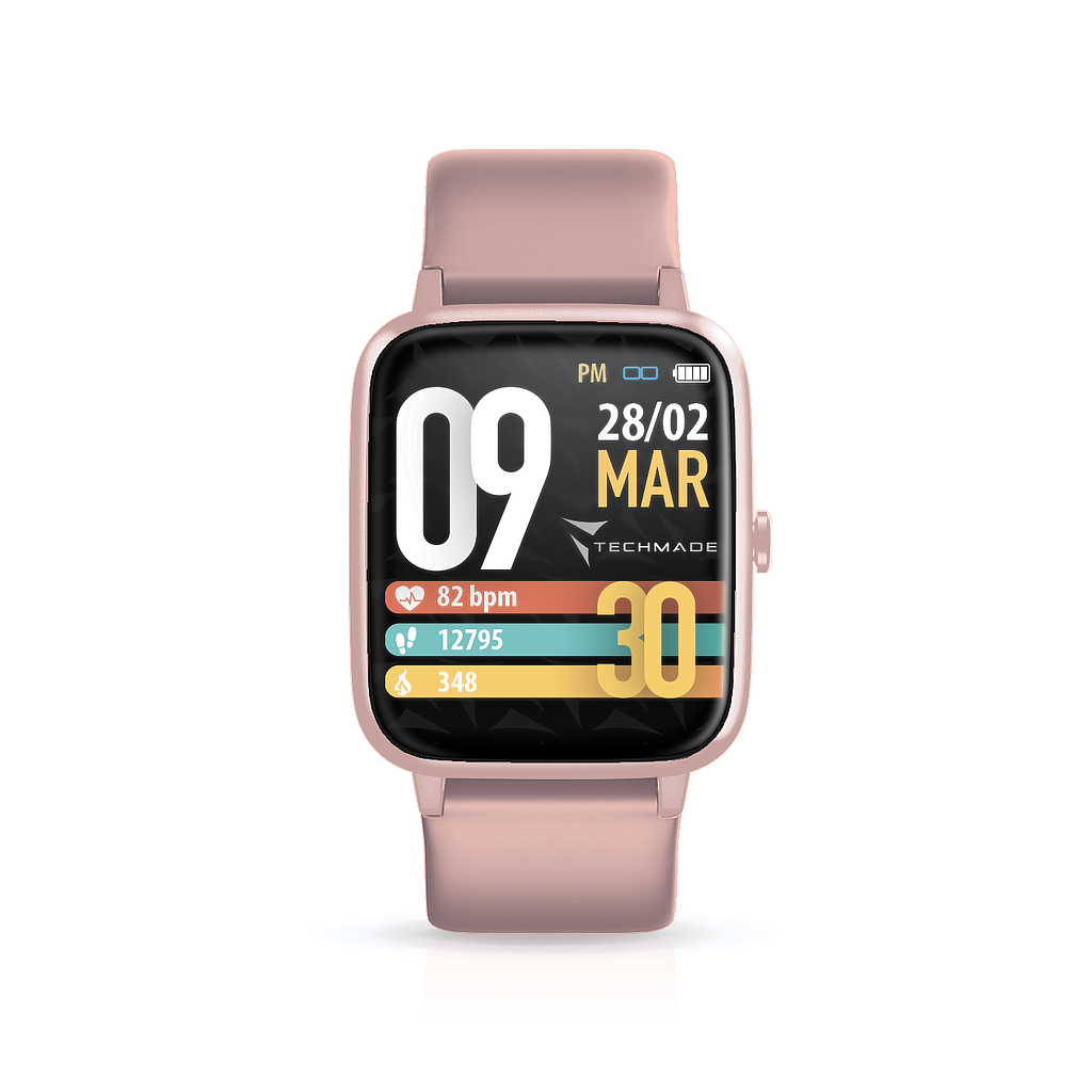 Techmade smartwatch Move integrated GPS pink TM-MOVE-PK