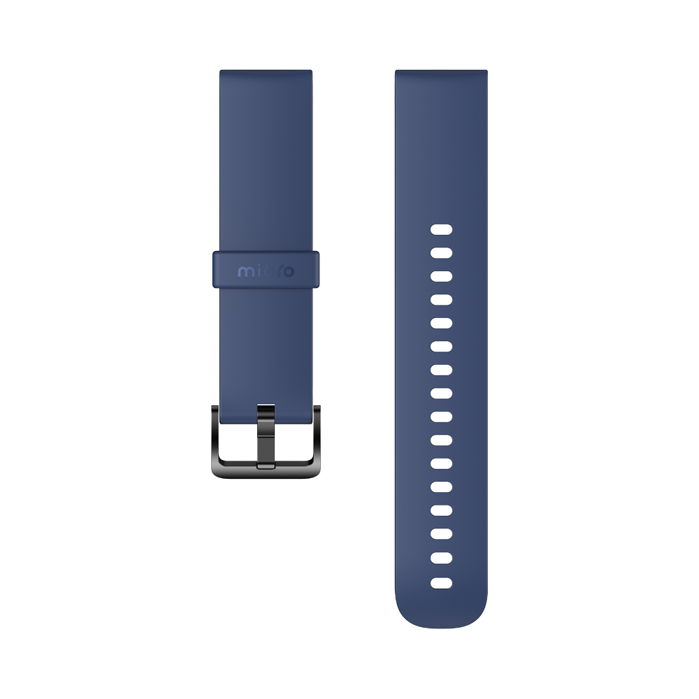 Mibro 20mm silicone strap for Watch Lite Watch C2 blue