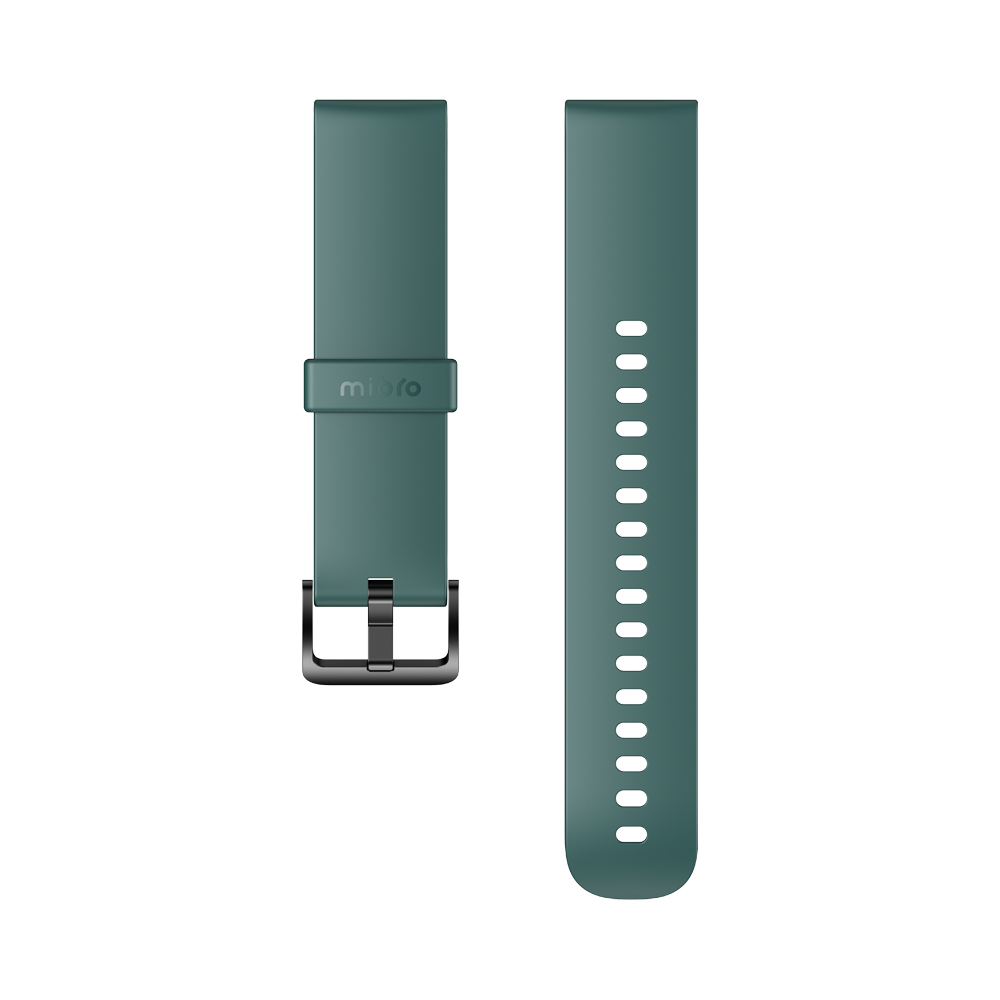 Mibro 20mm silicone strap for Watch Lite Watch C2 green