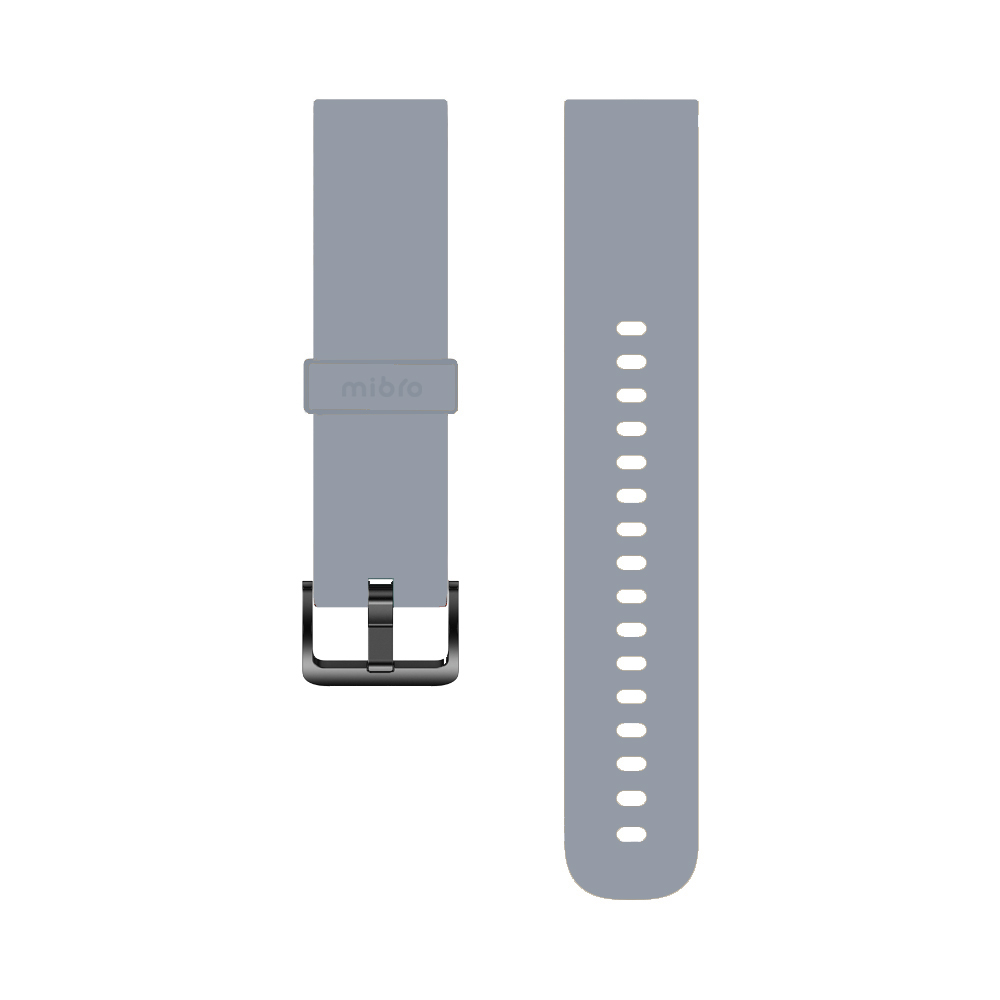 Mibro silicone strap for Watch T1 light gray