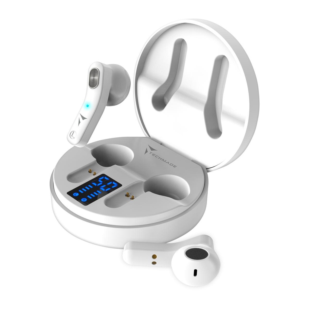 Techmade Auricolari Bluetooth white TM-HP178-WH