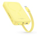Baseus Power Bank 10000mAh 30W MagSafe Magnetic Wireless Mini Fast Charge con cavo Type-C lemon yellow P1002210BY23-00