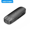 Vention Lettore di schede esterno 2-in-1 SD + TF USB (2.0) black CLEB0