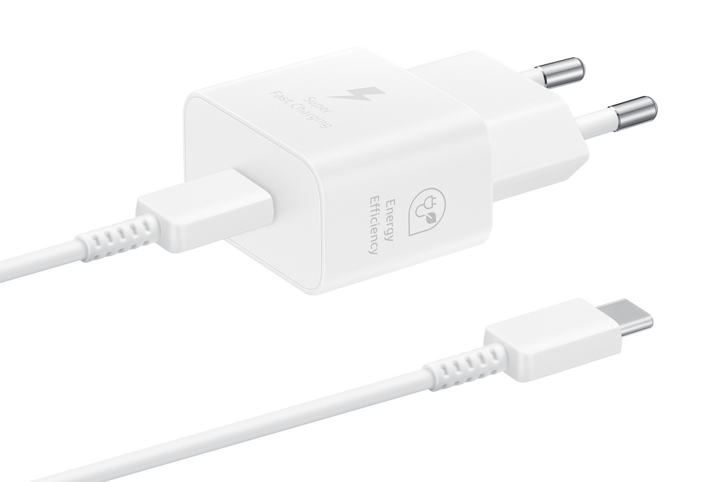 Samsung Charger USB-C 25W + cable Type-C super fast charger white EP-T2510XWEGEU
