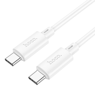 Hoco Data Cable Type-C to Type-C 60W fast charge white X88