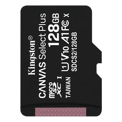 Kingston Micro SD 128GB canvas select plus (no adapter) SDCS2/128GBSP