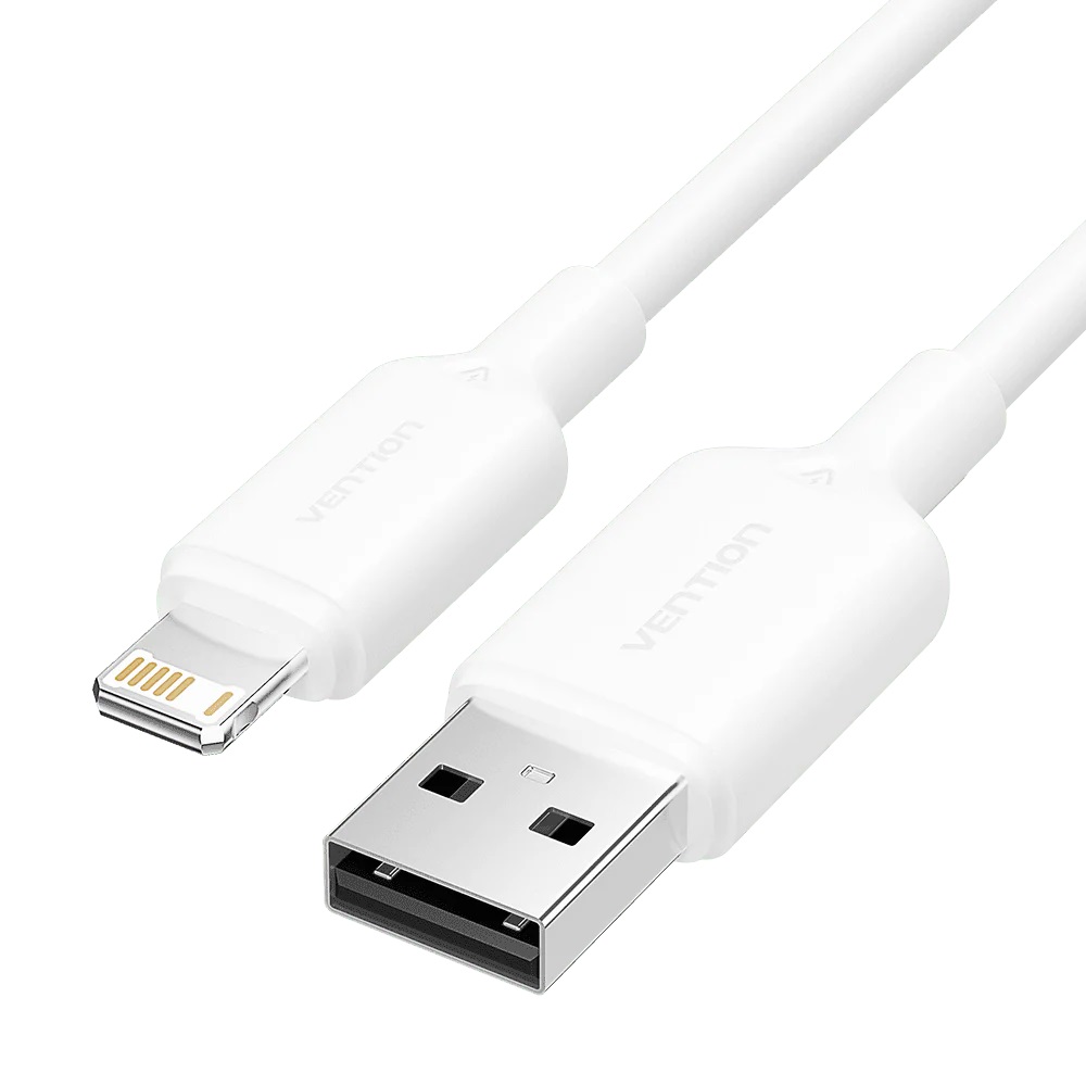 Vention Data Cable USB to Lighting 2.4A 1m White LAMWF