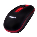 Nilox Mouse Wireless 1600DPI Black Red NXMOWI2002