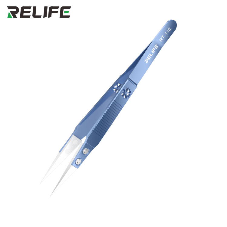 Relife Pinzetta Di Precisione A Punta Dritta Titanium Alloy Ceramic RT-11E