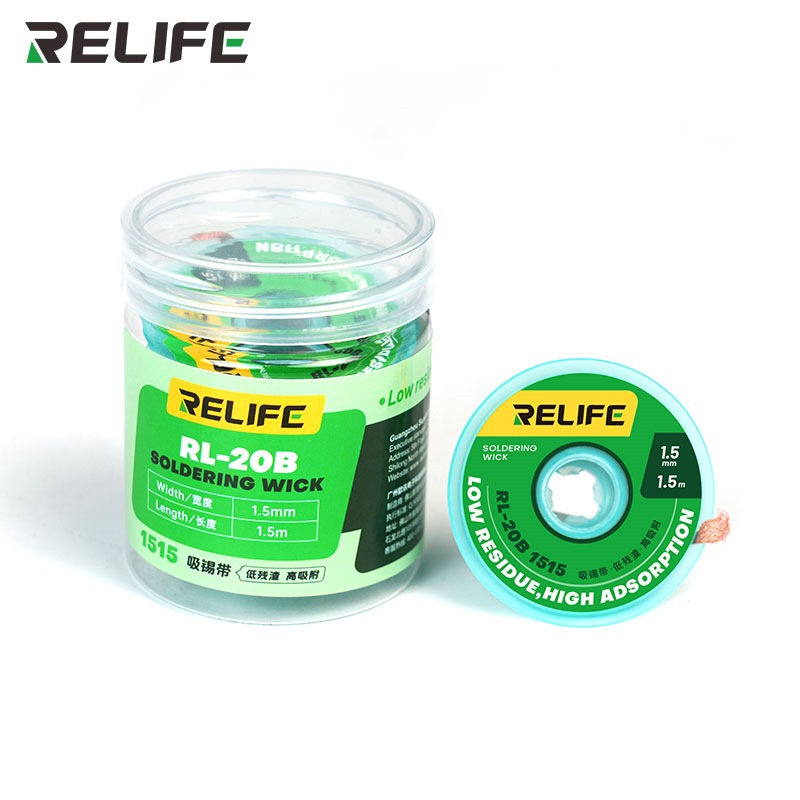 Relife Soldering Wick Width 1.5 mm 1.5 mt RL-20B 1515