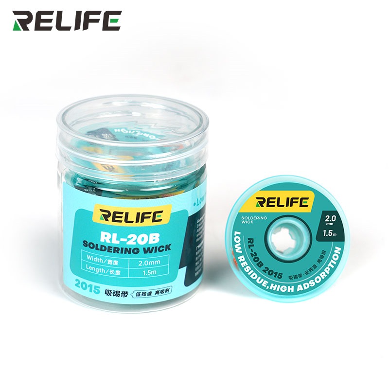 Relife Soldering Wick Width 2.0 mm 1.5 mt RL-20B 2015 