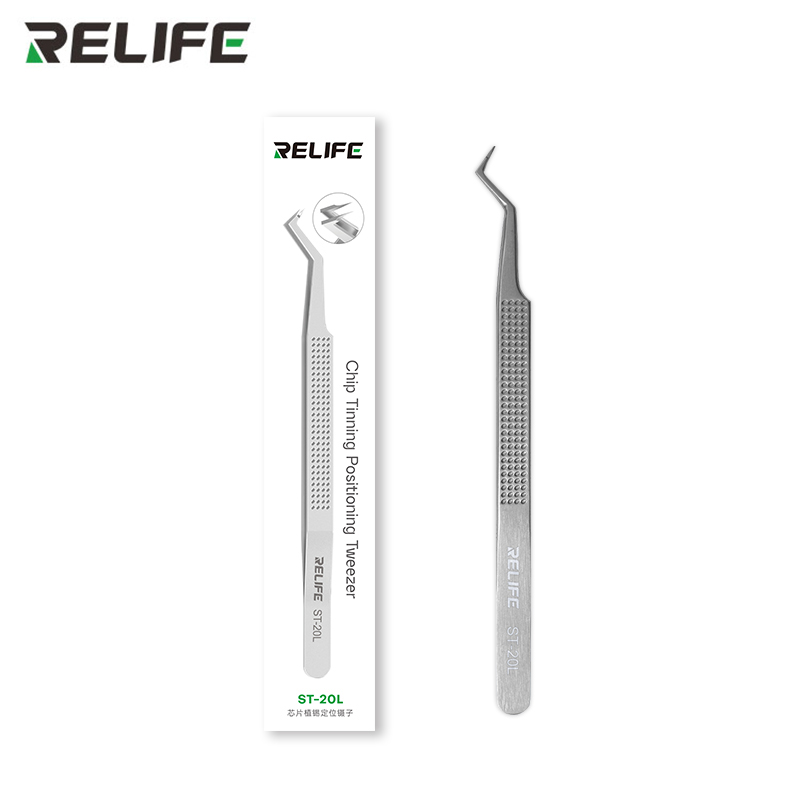 Relife Pinzetta Anti-Magnetica in Acciaio Inossidabile per Chip ST-20L