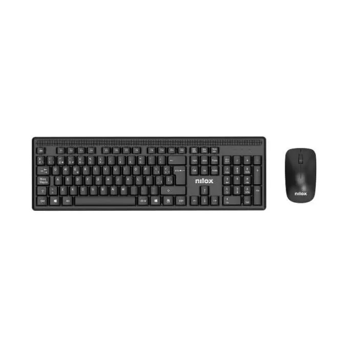 Nilox Kit Keyboard and Mouse Wireless Black NXKMWIT011