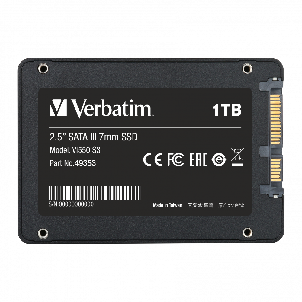 Verbatim Internal SSD VI550 S3 1TB 2.5" SATA 3 49353