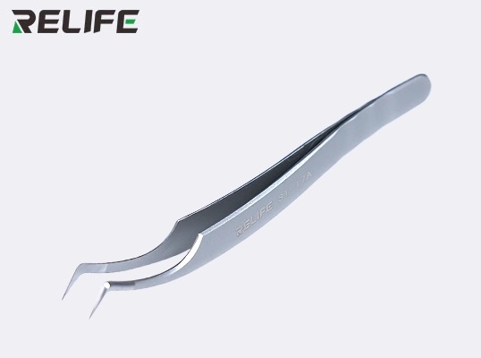 Relife Tweezers Ultra-Precision With Curved Tips ST-17A