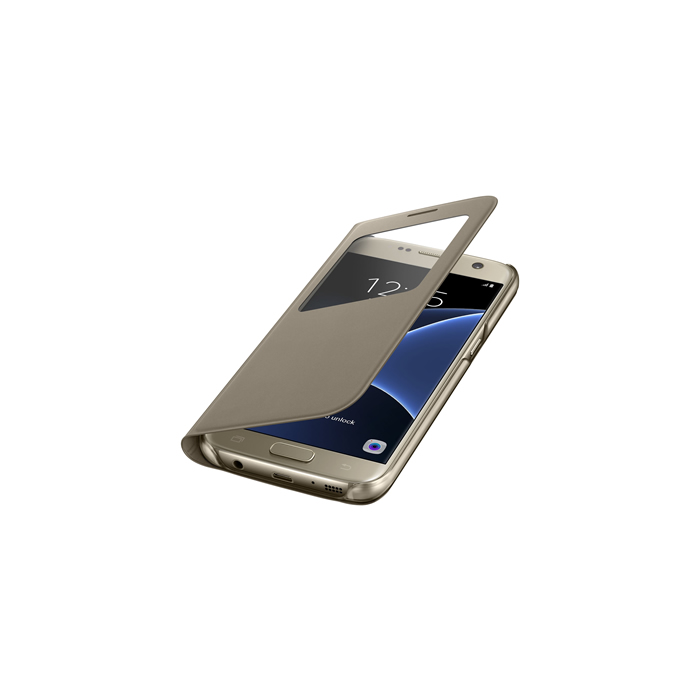 Custodia Samsung S7 S View Cover gold EF-CG930PFEGWW