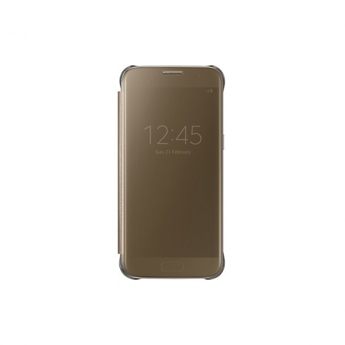 Case Samsung S7 Clear View Cover gold EF-ZG930CFEGWW