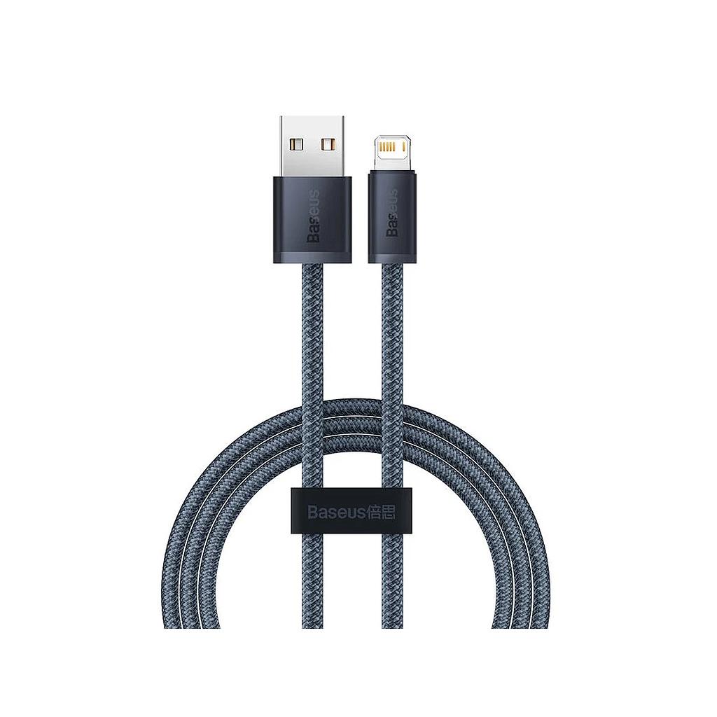 Baseus Data Cable Lightning 2.4A 1mt Dynamic Series grey CALD000402