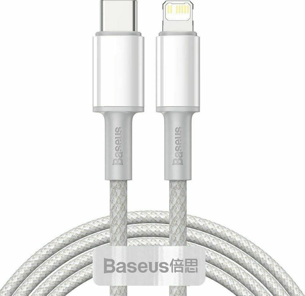 Baseus Cavo Dati Type-C to Lightning 20W 2mt high density white CATLGD-A02