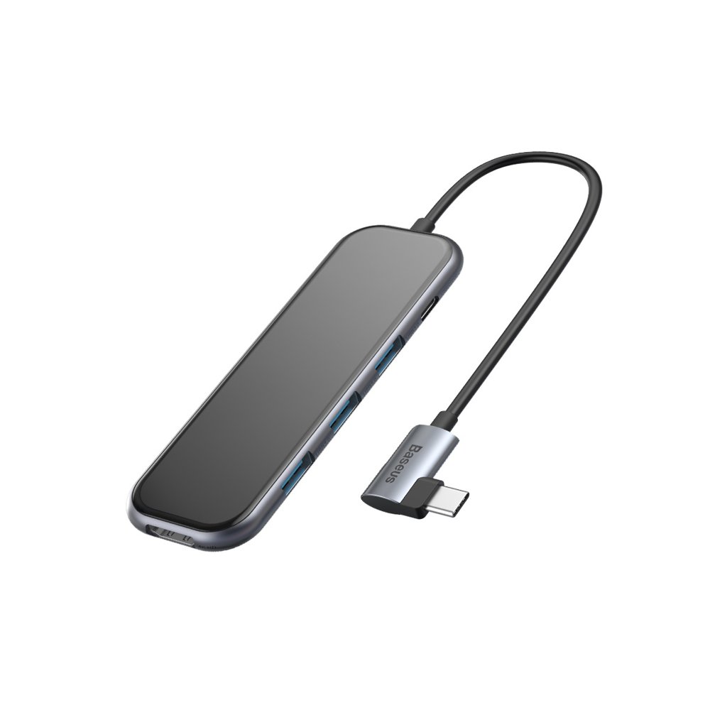 Baseus Hub USB-C 5 in 1 con 3 USB 3.0, 1 HDMI black CAHUB-BZ0G
