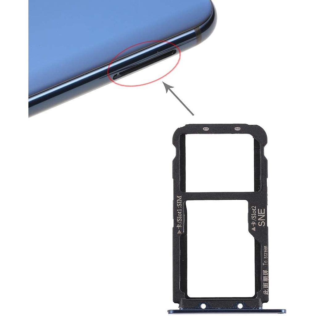 Sim card holder Huawei Mate 20 Lite black 51661KAV