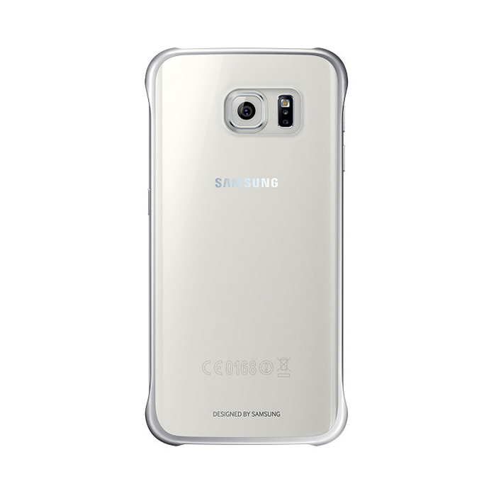 Case Samsung S6 Edge Clear Cover silver EF-QG925BSEGWW