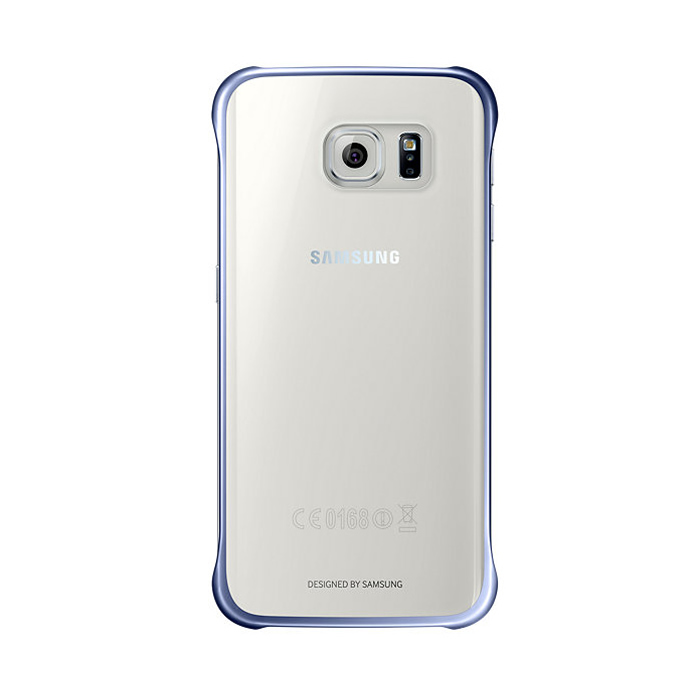 Case Samsung S6 Edge Clear Cover blue EF-QG925BBEGWW