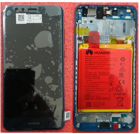 Huawei Display Lcd P10 Lite WAS-LX1A blue with battery 02351FSL