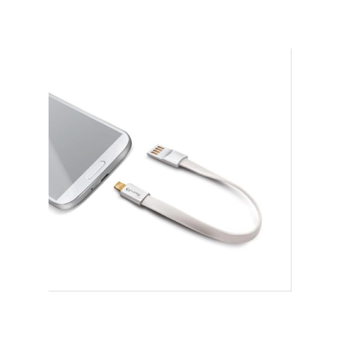 Celly Cavo Dati micro USB 22cm white USBMMICROW