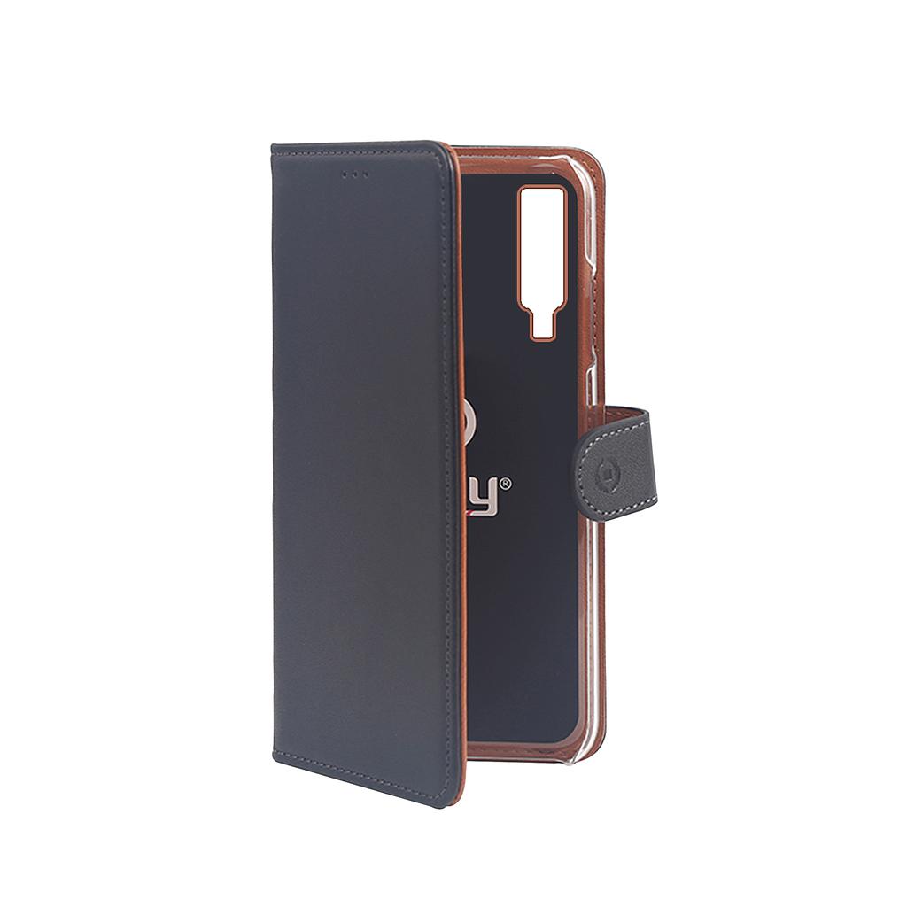 Celly Case Samsung A7 2018 Wallet Black WALLY795