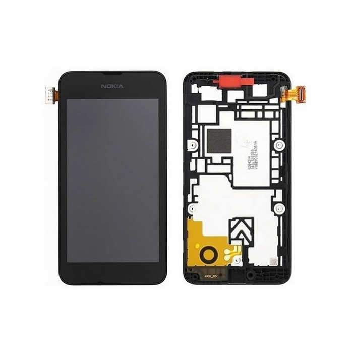 Display Lcd Nokia Lumia 530, Lumia 530 DS black con frame 00812S6