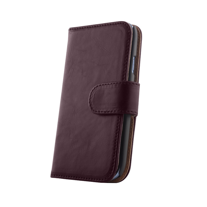 Custodia compatibile Samsung S5 Flip wallet purple