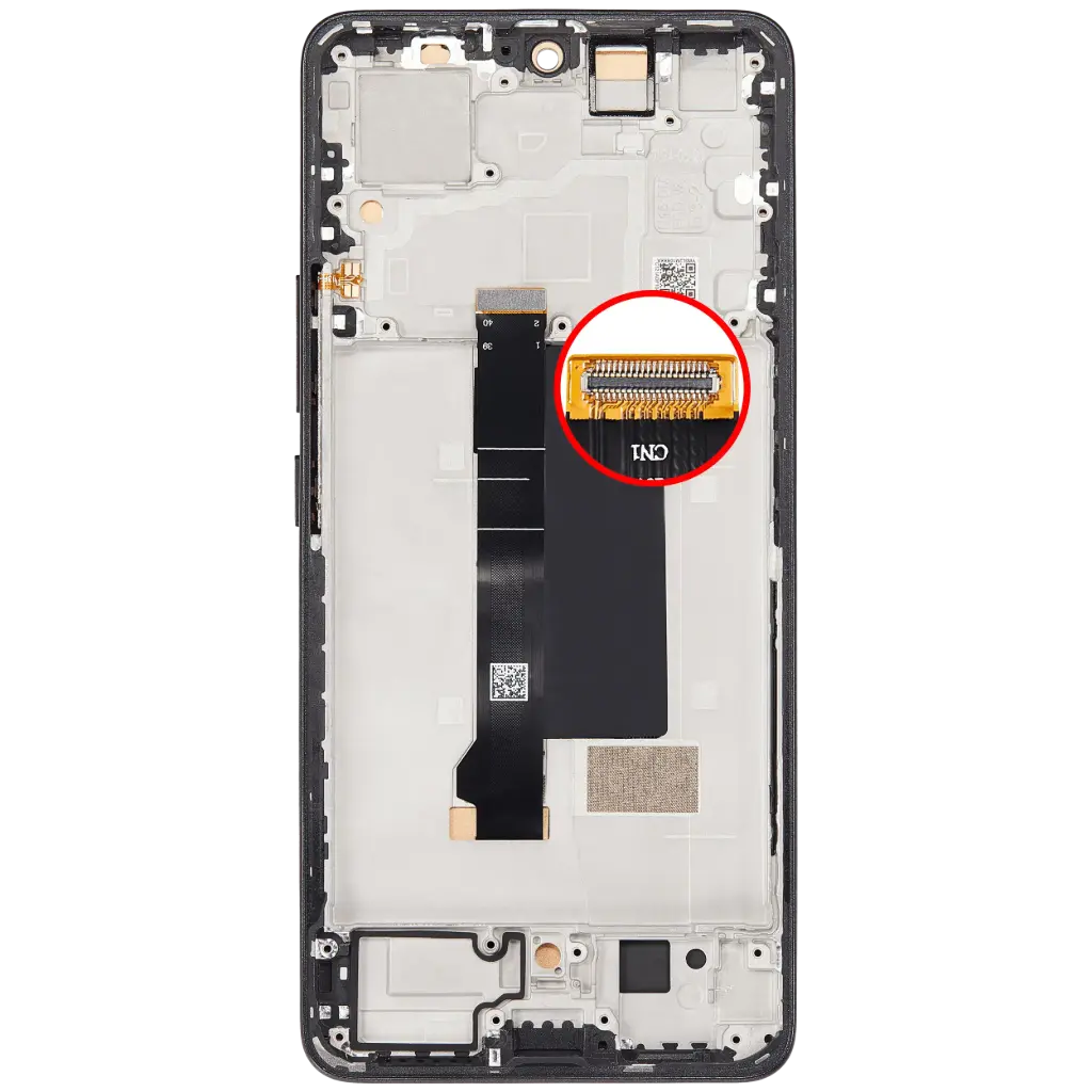 Display LCD per Redmi Note 13 Pro 5G con Frame Black 2312DRA50C 2312CRAD3C