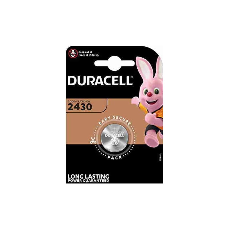 Duracell Batteria a Bottone litio 3V 1 pz DL2430 CR2430