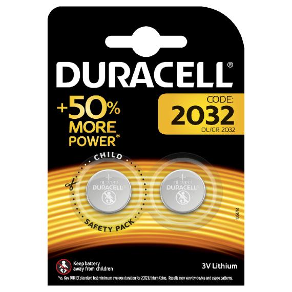 Duracell Batteria a Bottone litio 3V 2 pz DL2032 CR2032