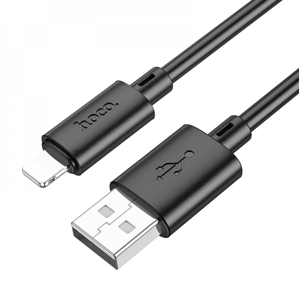 Hoco data cable Lightning 1mt 2.4A fast charging black X88L.BK