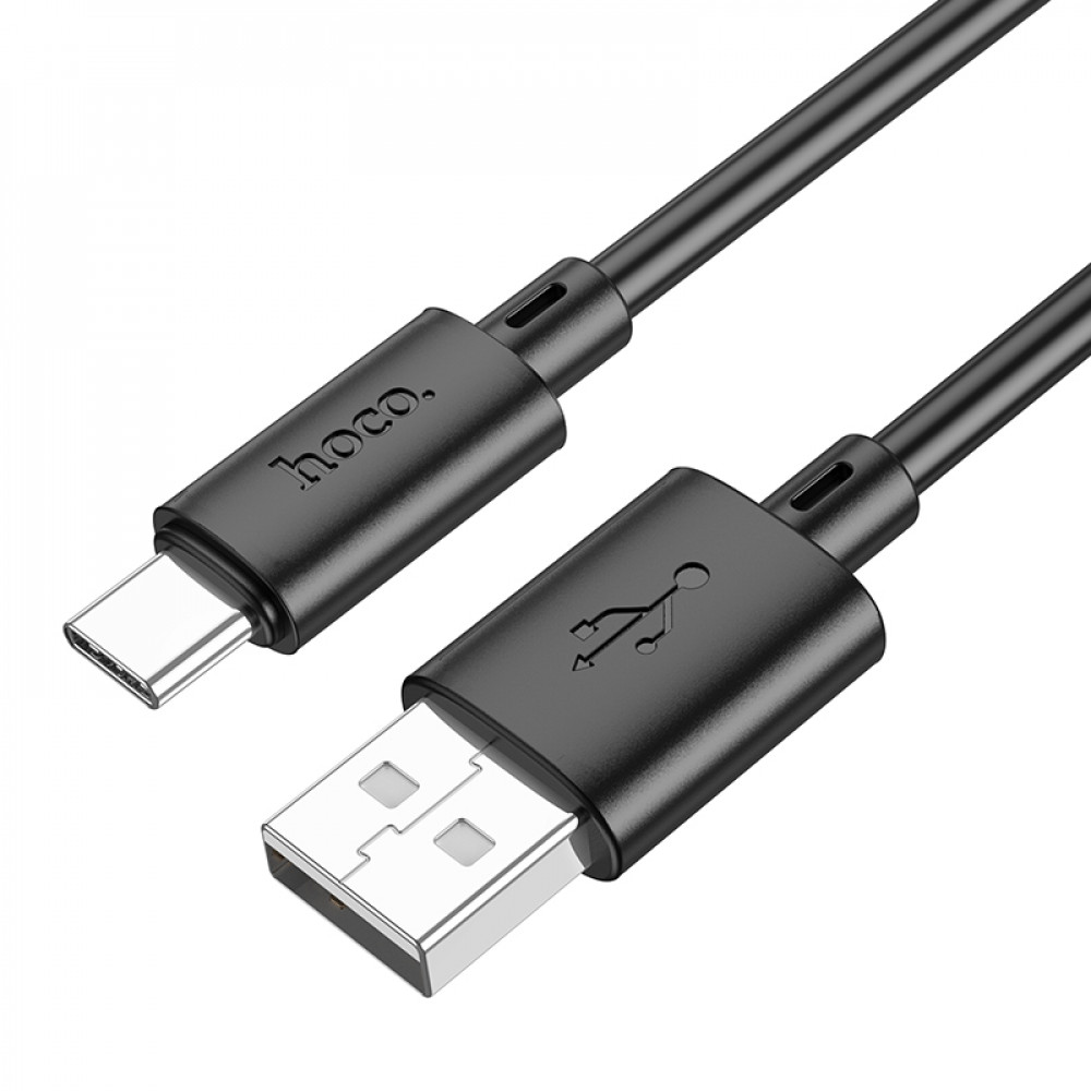 Hoco Cavo Dati Type-C 3A Fast Charging (1m) PVC Black X88C.BK