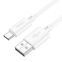 Hoco Data Cable Type-C 3A Fast Charging (1m) PVC White X88L.WH