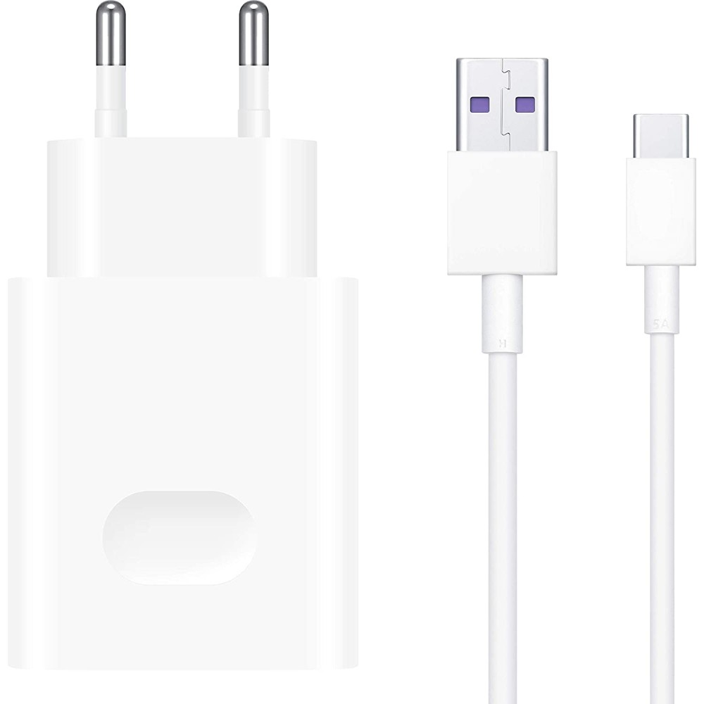 Huawei Caricabatterie USB 22.5W + Cavo Type-C White CP404B 55033322