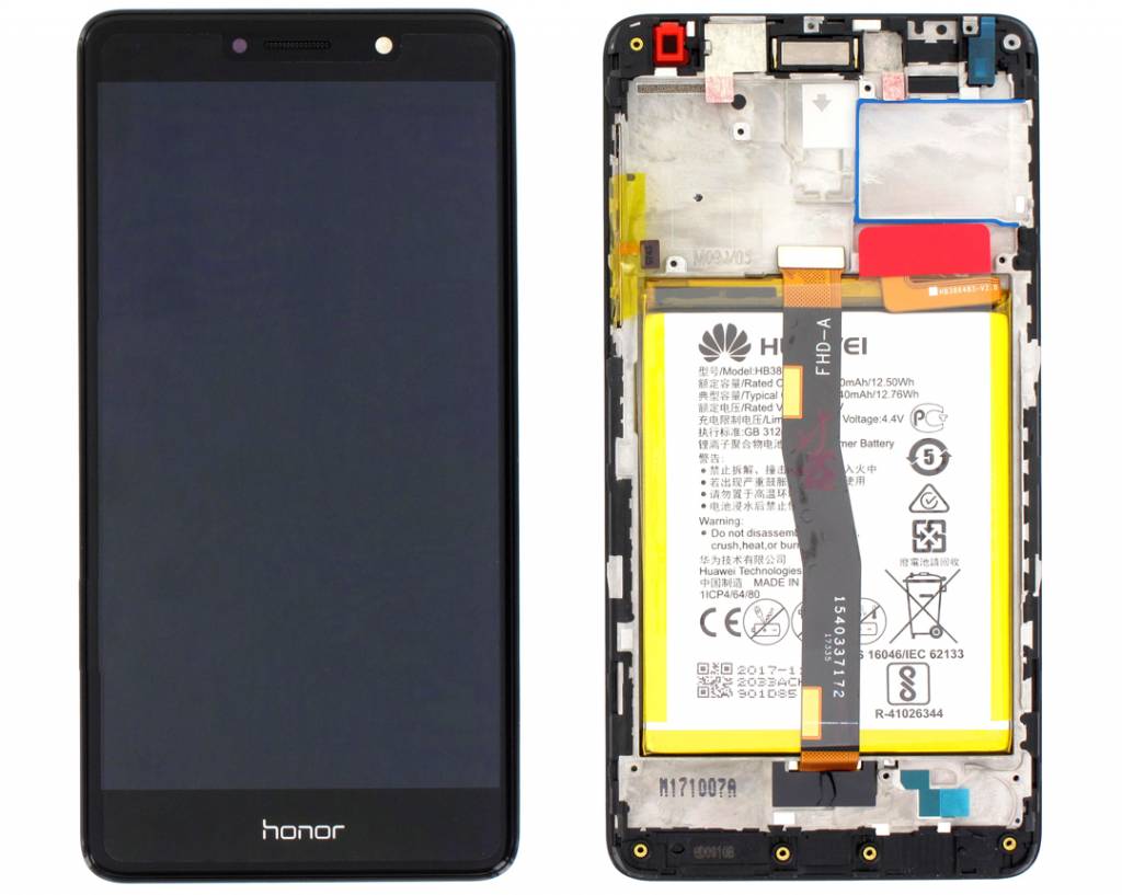 Huawei Display Lcd Honor 6X black con batteria 02351BNB