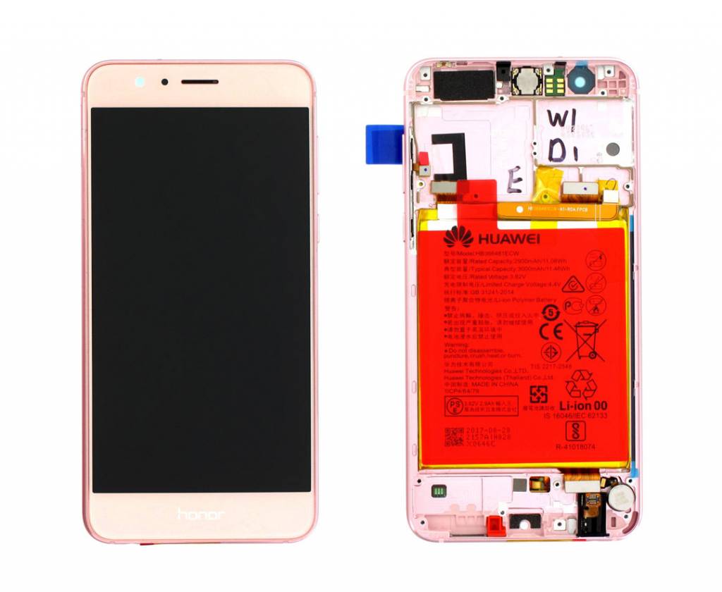 Huawei Display Lcd Honor 8 pink con batteria 02350VAT