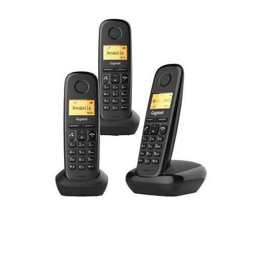 [4250366851853] Gigaset cordless A170 Trio black L36852-H2802-D211