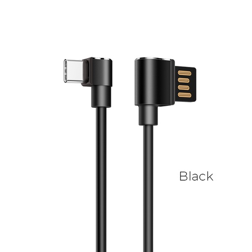 [6957531074366] Hoco Cavo Dati Type-C 1.2mt 90 degrees black U37