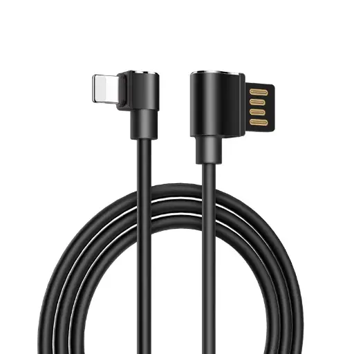 [6957531074366] Hoco Data Cable Type-C 90 Degrees (1.2m) Black U37