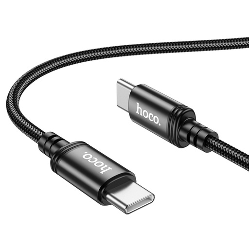 [6931474784384] Hoco Cavo Dati Type-C to Type-C 60W In Nylon (1m) X89 Black X89CC.BK