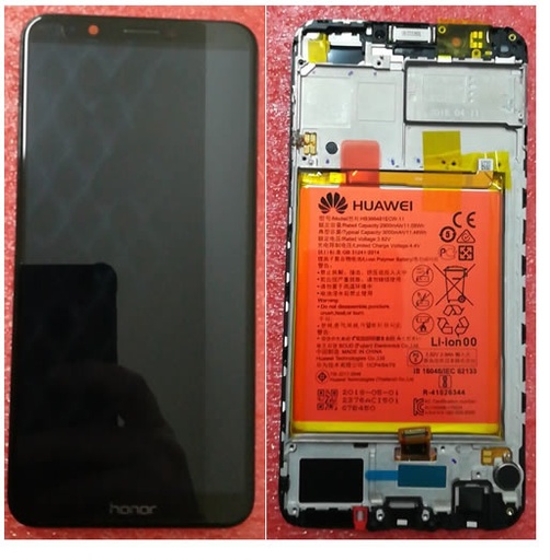 [5482] Honor Display LCD 7C Black Con Batteria 02351USW