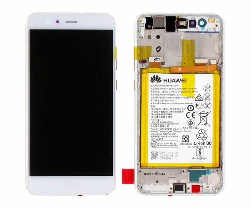[0512] Huawei Display LCD P10 Lite WAS-LX1A White Con Batteria 02351FSC 02351FSB