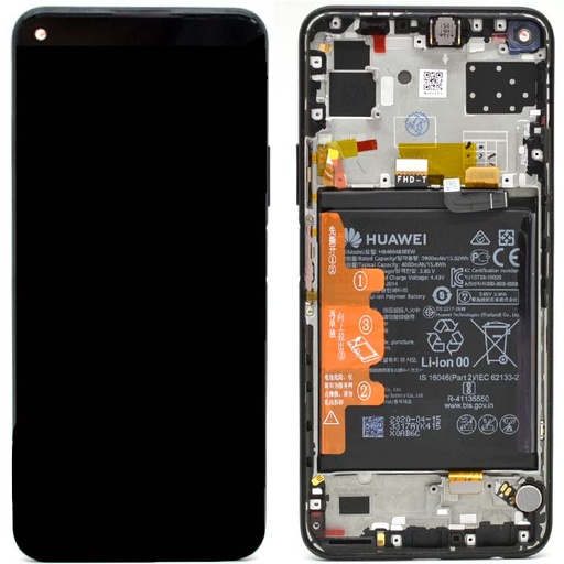 [13153] Huawei Display LCD P40 Lite 5G Black Con Batteria 02353SUN
