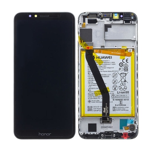 [5469] Huawei Display Lcd Y6 2018 Honor 7A black con batteria 02351WDU